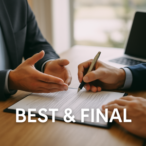Best and Final Pricing Structured Final Bidding